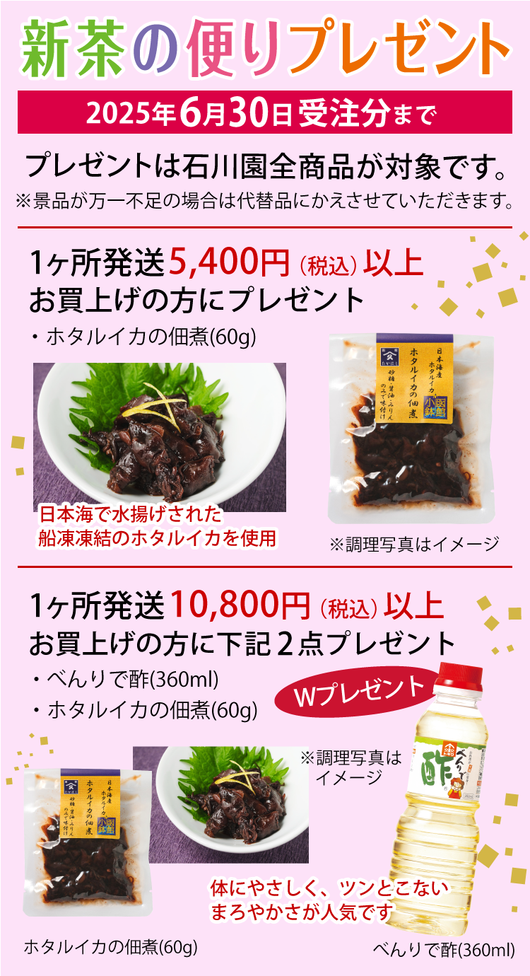 新茶便りプレゼント